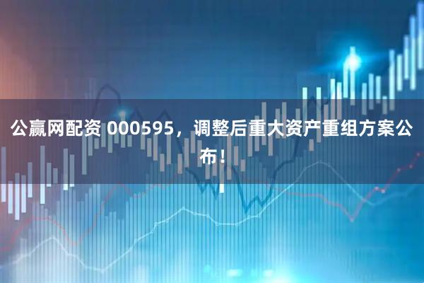 公赢网配资 000595，调整后重大资产重组方案公布！